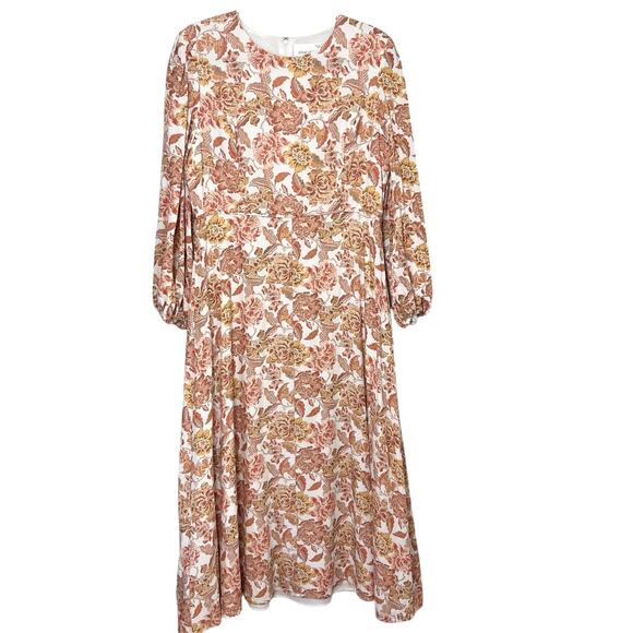 HYACINTH HOUSE Saffron Floral Sophia Maxi Dress Boho Fall Wedding Guest Size XL - Picture 1 of 11